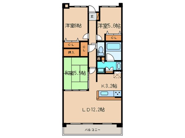 プラネソシエ御影山手の物件間取画像